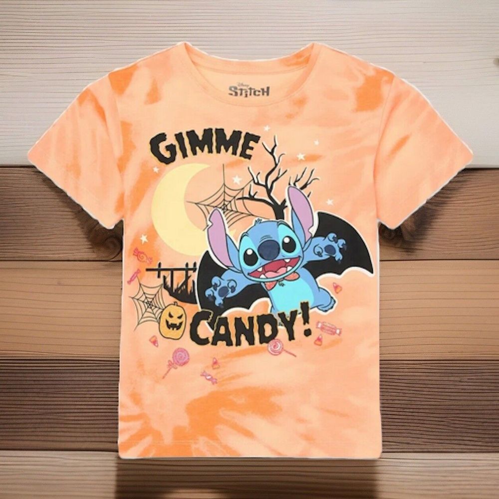 Stitch Halloween Graphic Tee with Short Sleeves, Girls Size XL‎ (14-16) NWT